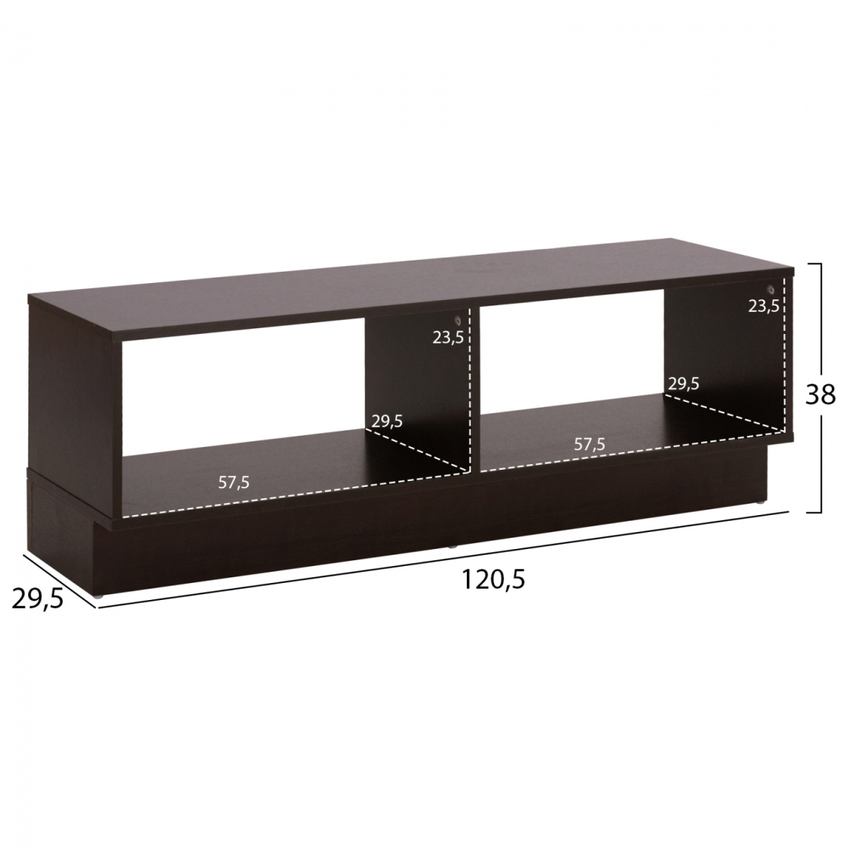 ΣΥΝΘΕΣΗ ΤΗΛΕΟΡΑΣΗΣ JAZMIN HM2255.01 WENGE 181x29,5x145 εκ. - Image 2