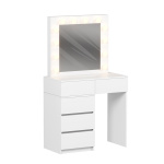 ΤΟΥΑΛΕΤΑ ΜΕ ΦΩΤΙΣΜΟ LED & ΣΥΡΤΑΡΙΑ BEYON HM2500.03 ΜΕΛΑΜΙΝΗ ΣΕ ΛΕΥΚΟ 80x40x140Υεκ.