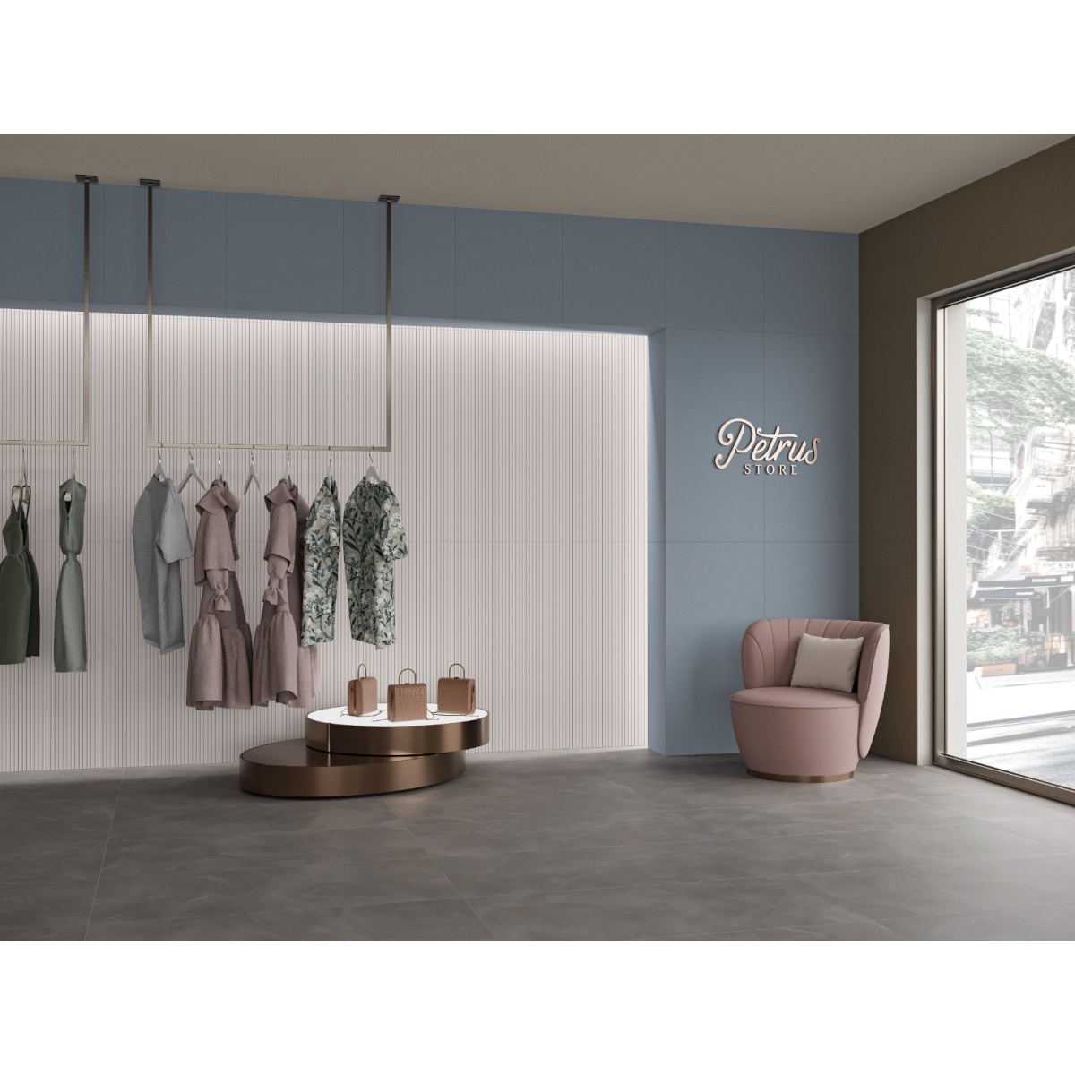 ΠΛΑΚΑΚΙ ΓΡΑΝΙΤΗΣ ΦΟΝΤΟ ΑΖΟΥΡΟ 60x120cm ΜΑΤ RECTIFIED ΠΡΩΤΗΣ ΠΟΙΟΤΗΤΑΣ - Image 2