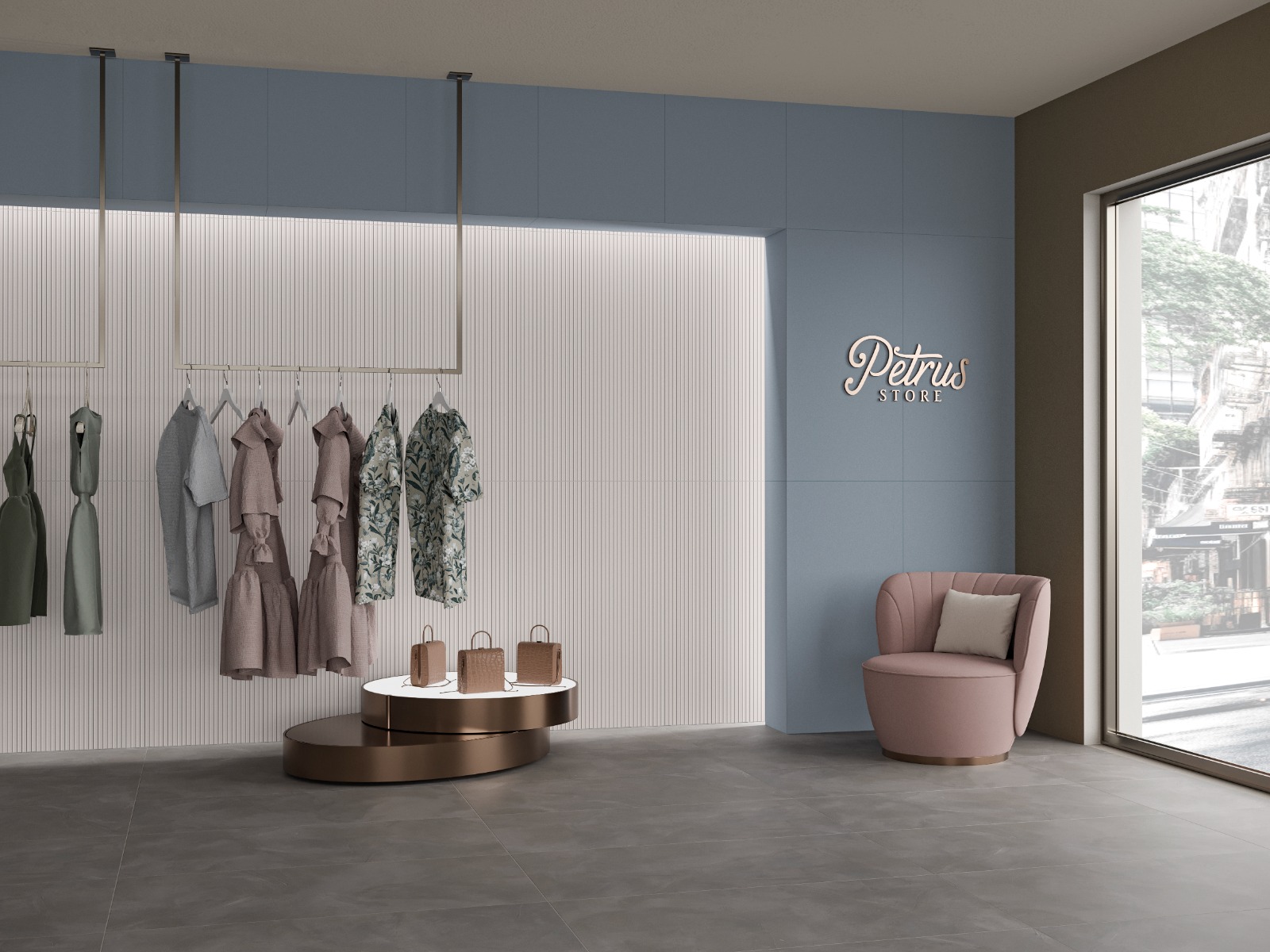ΠΛΑΚΑΚΙ ΓΡΑΝΙΤΗΣ ΦΟΝΤΟ ΑΖΟΥΡΟ 60x120cm ΜΑΤ RECTIFIED ΠΡΩΤΗΣ ΠΟΙΟΤΗΤΑΣ - Image 2