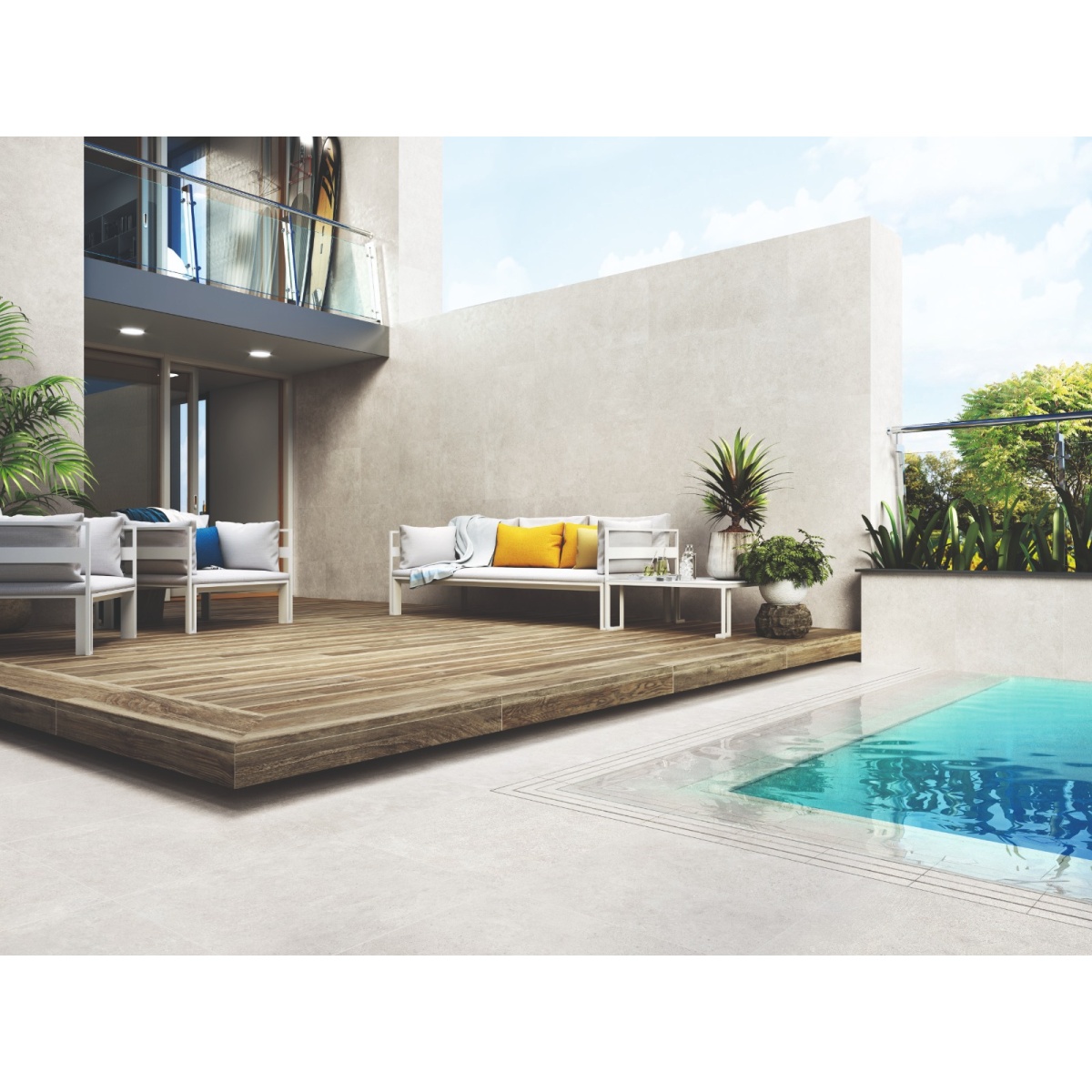 ΠΛΑΚΑΚΙ ΓΡΑΝΙΤΗΣ ΓΟΥΑΜΠΙ ΜΠΙΑΝΚΟ R11 30x60cm ΜΑΤ RECTIFIED ΠΡΩΤΗΣ ΠΟΙΟΤΗΤΑΣ - Image 2