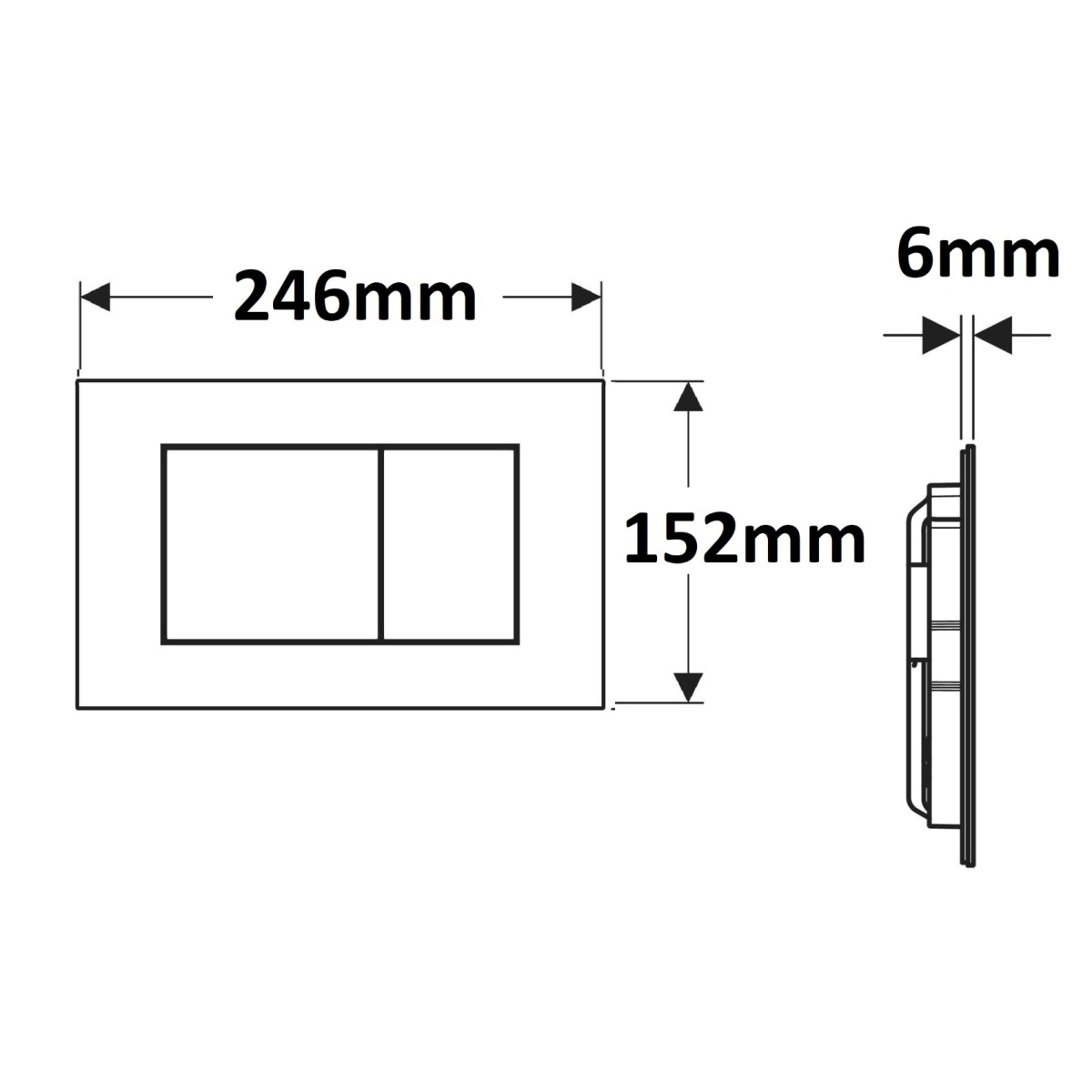 ΠΛΑΚΕΤΑ GEBERIT SIGMA 40 115.629.JK.1 LAVA ΓΥΑΛΙ - Image 2