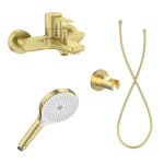 ΜΠΑΤΑΡΙΑ ΛΟΥΤΡΟΥ TARGA ΣΕΤ BRUSHED BRASS PVD ROCA