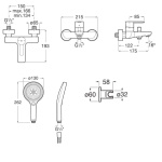 ΜΠΑΤΑΡΙΑ ΛΟΥΤΡΟΥ TARGA ΣΕΤ BRUSHED BRASS PVD ROCA - Image 2