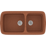ΝΕΡΟΧΥΤΗΣ ΣΥΝΘΕΤΙΚΟΣ 96x51cm CLASSIC 305 GRANITE TERRACOTTA SANITEC