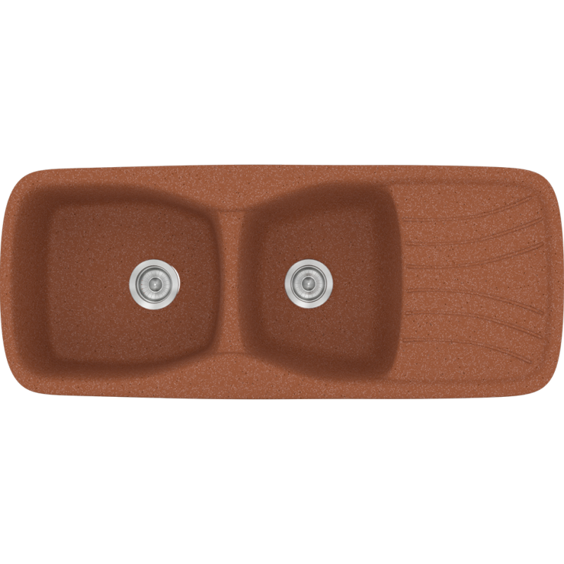 1607020047_2023 ΝΕΡΟΧΥΤΗΣ ΣΥΝΘΕΤΙΚΟΣ 120x51cm CLASSIC 311 GRANITE TERRACOTTA SANITEC - Image 1