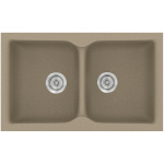 ΝΕΡΟΧΥΤΗΣ ΣΥΝΘΕΤΙΚΟΣ 81x50cm CLASSIC 322 GRANITE TAUPE SANITEC