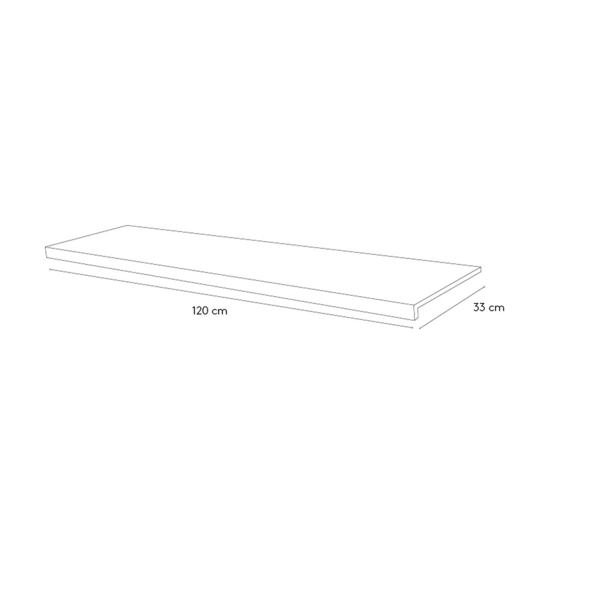 ΣΚΑΛΟΠΑΤΙ ΚΛΙΝΚΕΡ ΓΟΥΑΜΠΙ ΜΠΙΑΝΚΟ R11 33x120cm ΜΑΤ ΠΡΩΤΗΣ ΠΟΙΟΤΗΤΑΣ - Image 2