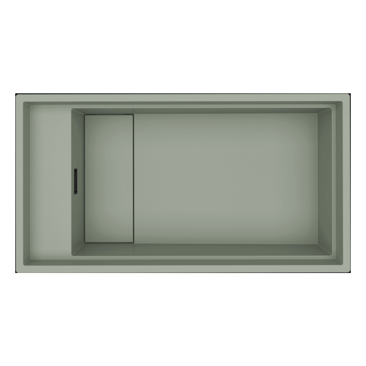 LKD36082BKM_2 Νεροχύτης κουζίνας DIALOGO 360 Sage Green 82 ELLECI 86x46cm - Image 1