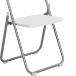 Καρέκλα πτυσσόμενη Daxton PP λευκό-ασημί 49x46.5x73.5εκ - Image 3