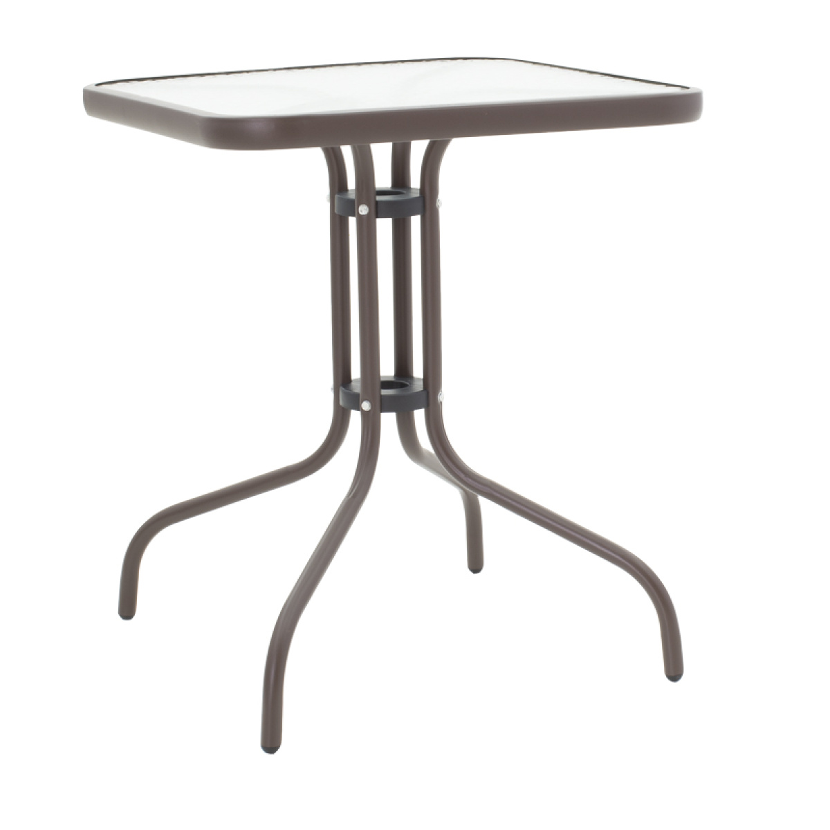Tραπεζαρία Obbi-Watson σετ 3τεμ καφέ μέταλλο-pe rattan 60x60x70εκ - Image 2