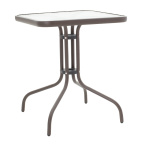 Tραπεζαρία Obbi-Watson σετ 3τεμ καφέ μέταλλο-pe rattan 60x60x70εκ - Image 2