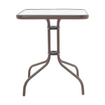 Tραπεζαρία Obbi-Watson σετ 3τεμ καφέ μέταλλο-pe rattan 60x60x70εκ - Image 3