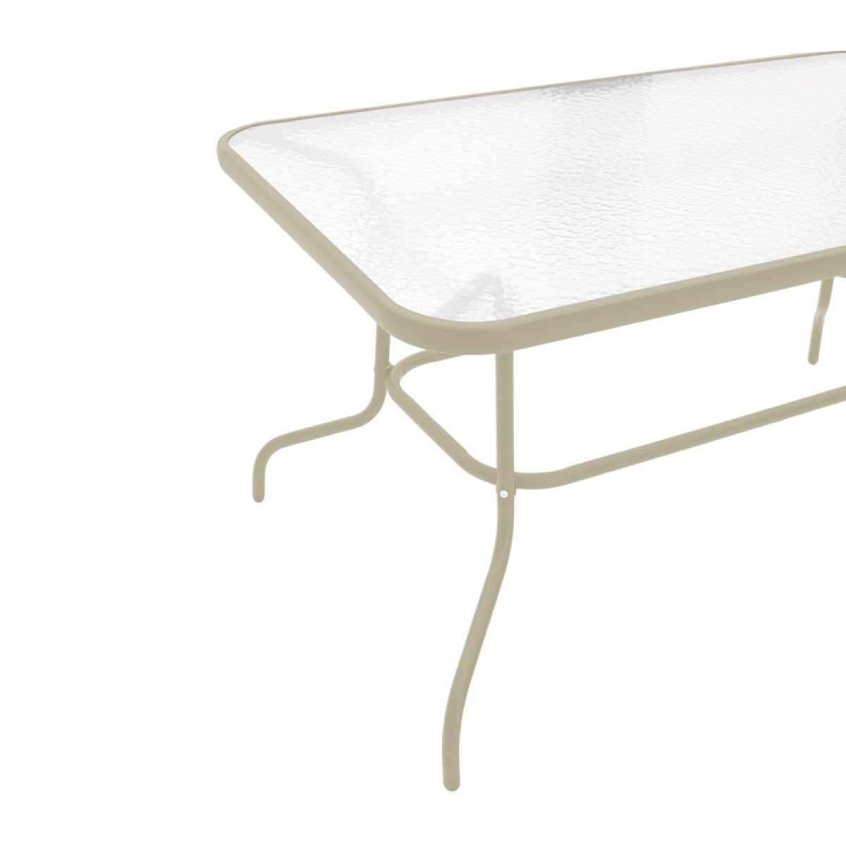 Τραπέζι Valor μέταλλο σαμπανιζέ-γυαλί 110x60x70εκ - Image 2