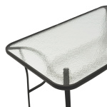 Τραπέζι Ensure μέταλλο μαύρο-γυαλί 140x80x70εκ - Image 3