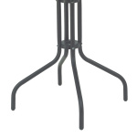 Τραπέζι Vergo ανθρακί μέταλλο Φ60x70εκ - Image 2