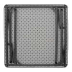 Τραπέζι catering Comfort πτυσσόμενο σε λευκή απόχρωση 80x80x74εκ
