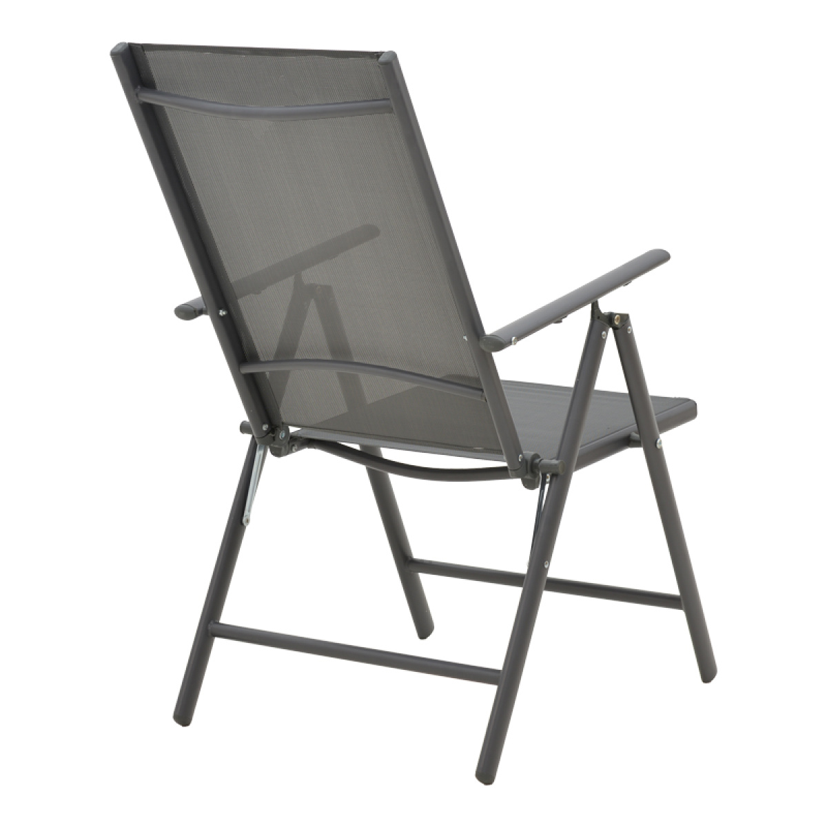 Πολυθρόνα Candor ανθρακί μέταλλο και γκρι textilene 51.5x63.5x107εκ - Image 3