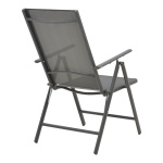 Πολυθρόνα Candor ανθρακί μέταλλο και γκρι textilene 51.5x63.5x107εκ - Image 3