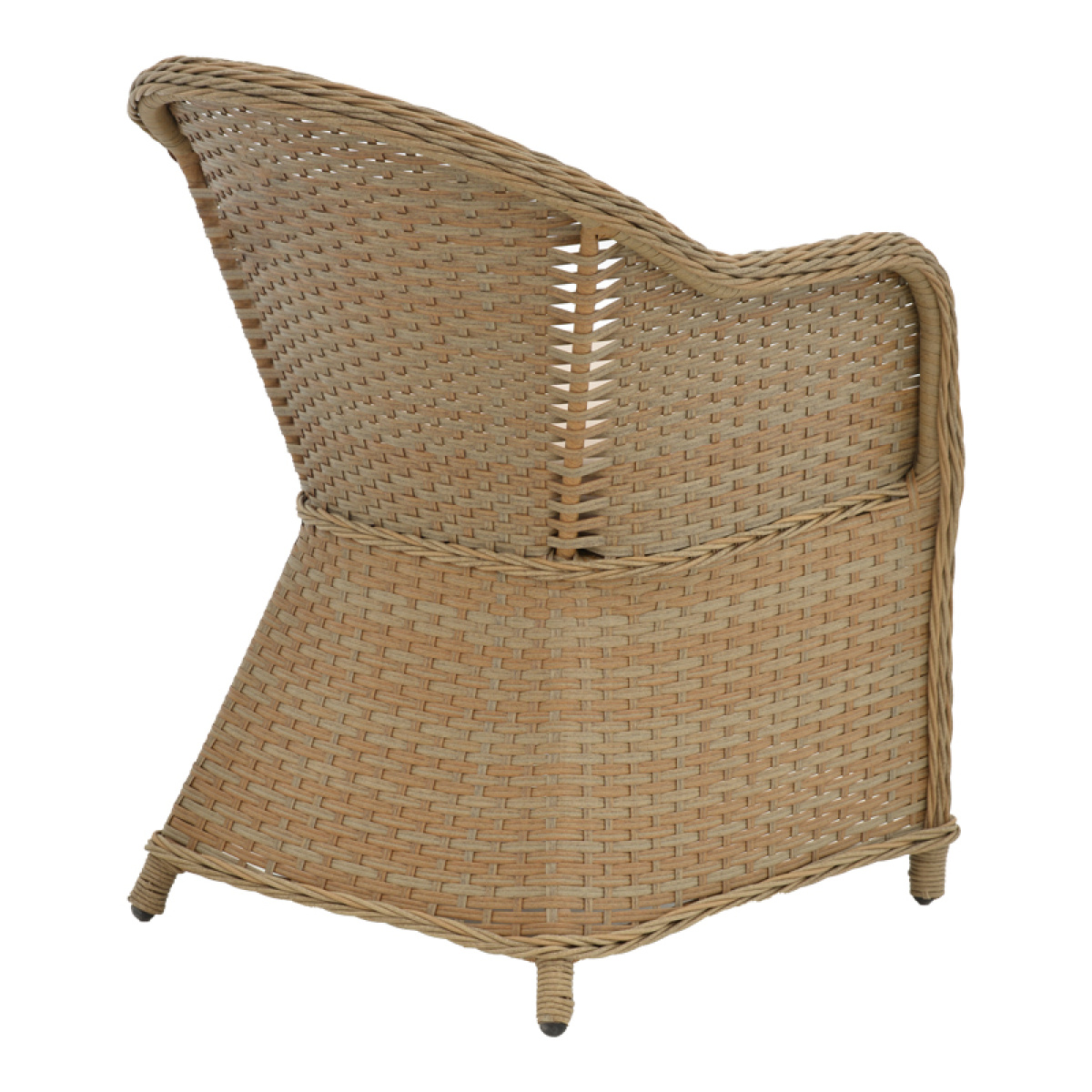 Tραπεζαρία Hadrian-Keir σετ 7τεμ καφέ rattan-μπεζ textilene-καφέ αλουμίνιο 180x90x72εκ - Image 2