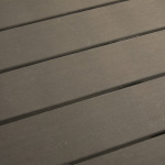 Τραπέζι Appa αλουμίνιο και plywood σε ανθρακί απόχρωση Φ120x74εκ - Image 2