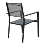 Τραπεζαρία κήπου Nares-Moly σετ 7τεμ αλουμίνιο ανθρακί--textilene γκρι - Image 2