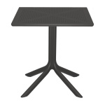 Τραπεζαρία Groovy Zoi σετ 3τεμ ανθρακί PP 60x60x76εκ - Image 3