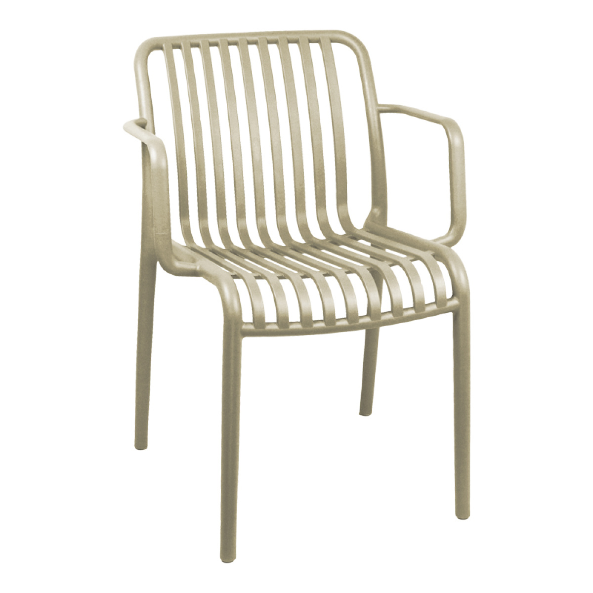 Τραπεζαρία Groovy Zoi σετ 3τεμ cappuccino PP 60x60x76εκ - Image 3