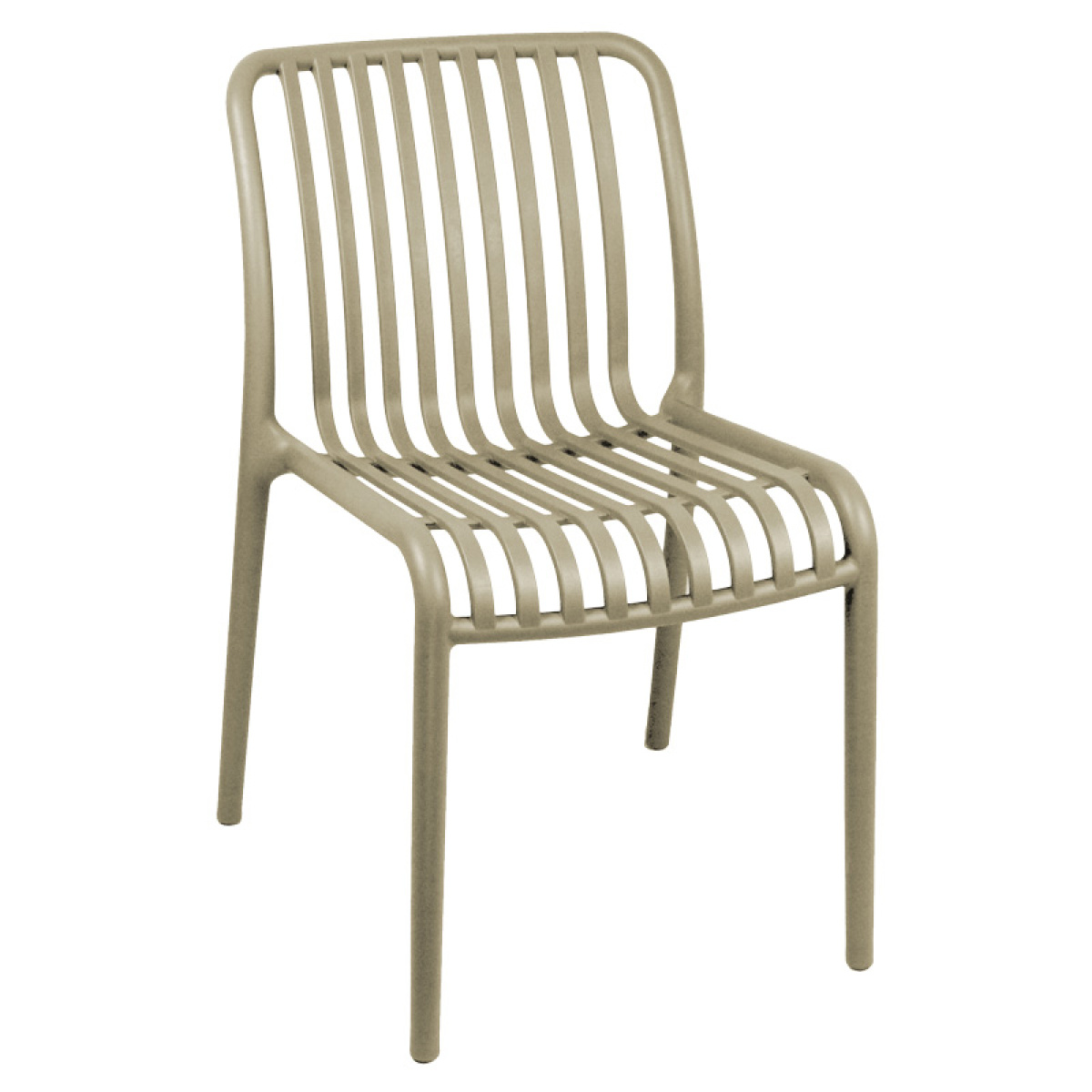 Τραπεζαρία Groovy Zoi σετ 3τεμ cappuccino PP 60x60x76εκ - Image 2