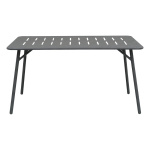 Τραπεζαρία Moraja Deraby σετ 5τεμ μαύρο μέταλλο 140x80x72εκ - Image 3