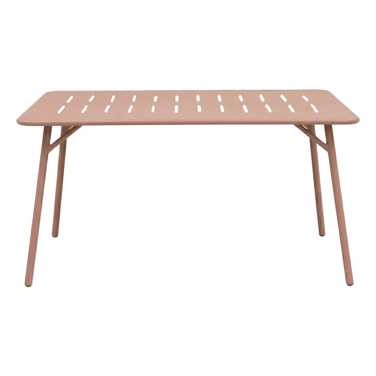 Τραπεζαρία Moraja Deraby σετ 5τεμ terracotta μέταλλο 140x80x72εκ - Image 3