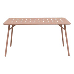 Τραπεζαρία Moraja Federal σετ 5τεμ terracotta μέταλλο 140x80x72εκ - Image 3