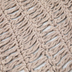 Δίχτυ σκίασης Shelto μακραμέ poly-cotton σε μπεζ απόχρωση 200x200x27εκ - Image 3