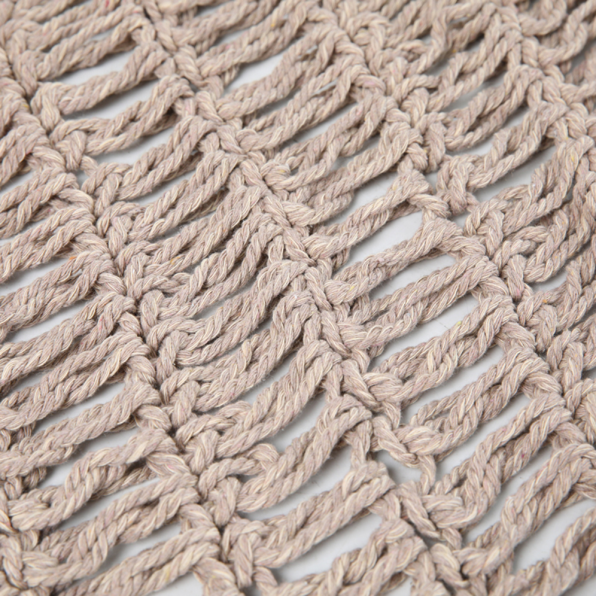 Δίχτυ σκίασης Shelto μακραμέ poly-cotton σε μπεζ απόχρωση 400x400x27εκ - Image 3