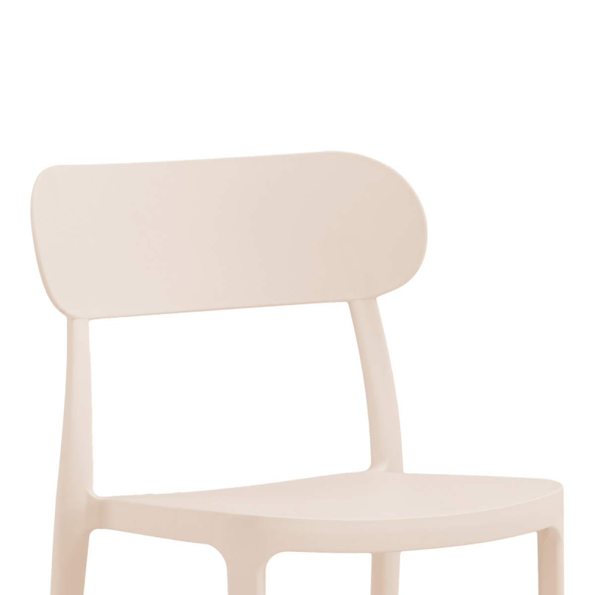 Καρέκλα Amvroan στοιβαζόμενη με UV protection cappuccino pp 51x49x79.5εκ - Image 2