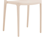 Καρέκλα Amvroan στοιβαζόμενη με UV protection cappuccino pp 51x49x79.5εκ - Image 3