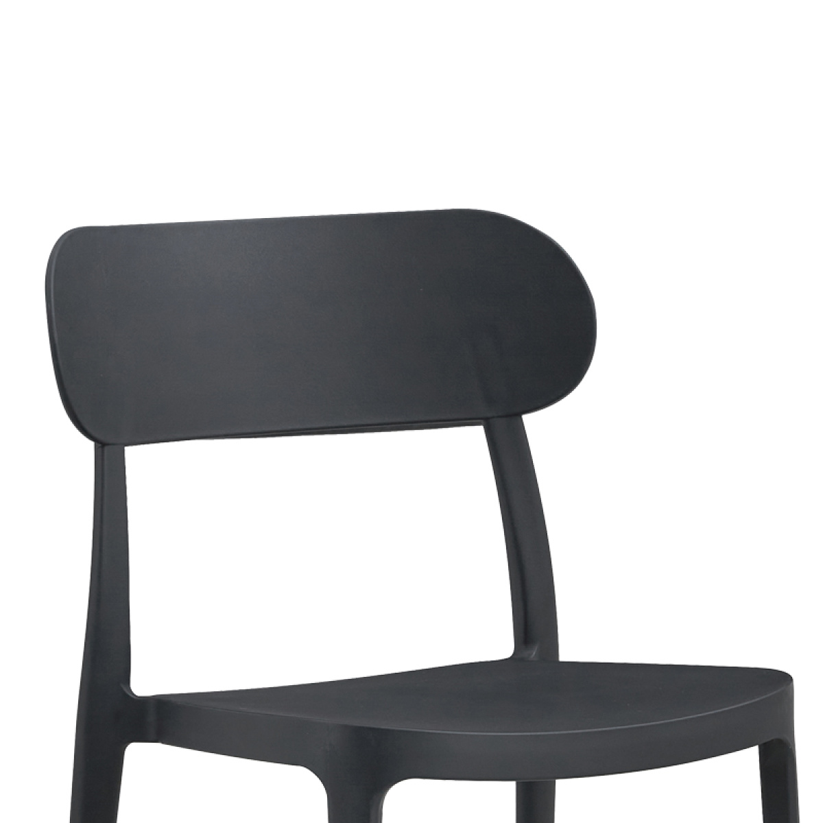 Καρέκλα Amvroan στοιβαζόμενη με UV protection ανθρακί pp 51x49x79.5εκ - Image 2
