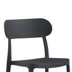 Καρέκλα Amvroan στοιβαζόμενη με UV protection ανθρακί pp 51x49x79.5εκ - Image 2