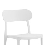 Καρέκλα Amvroan στοιβαζόμενη με UV protection λευκό pp 51x49x79.5εκ - Image 2