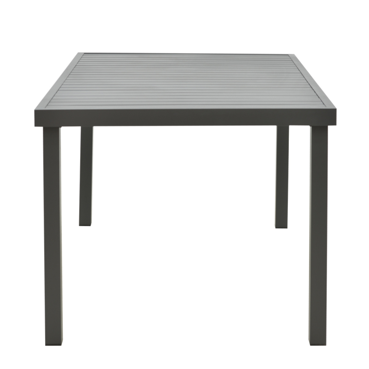 Τραπέζι Kliton αλουμινίου ανθρακί 150x80x74εκ - Image 2