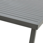 Τραπέζι Kliton αλουμινίου ανθρακί 150x80x74εκ - Image 3