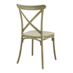 Καρέκλα Crossie στοιβαζόμενη pp σε απόχρωση cappucino 38x46.5x82εκ - Image 2