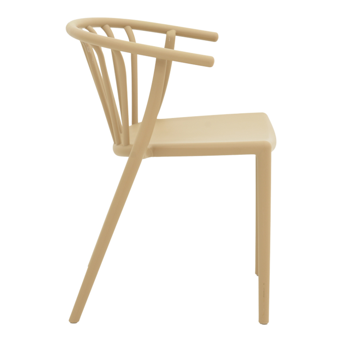 Πολυθρόνα Zelma pp σε ανοιχτή απόχρωση cappuccino 55x53x73εκ - Image 3