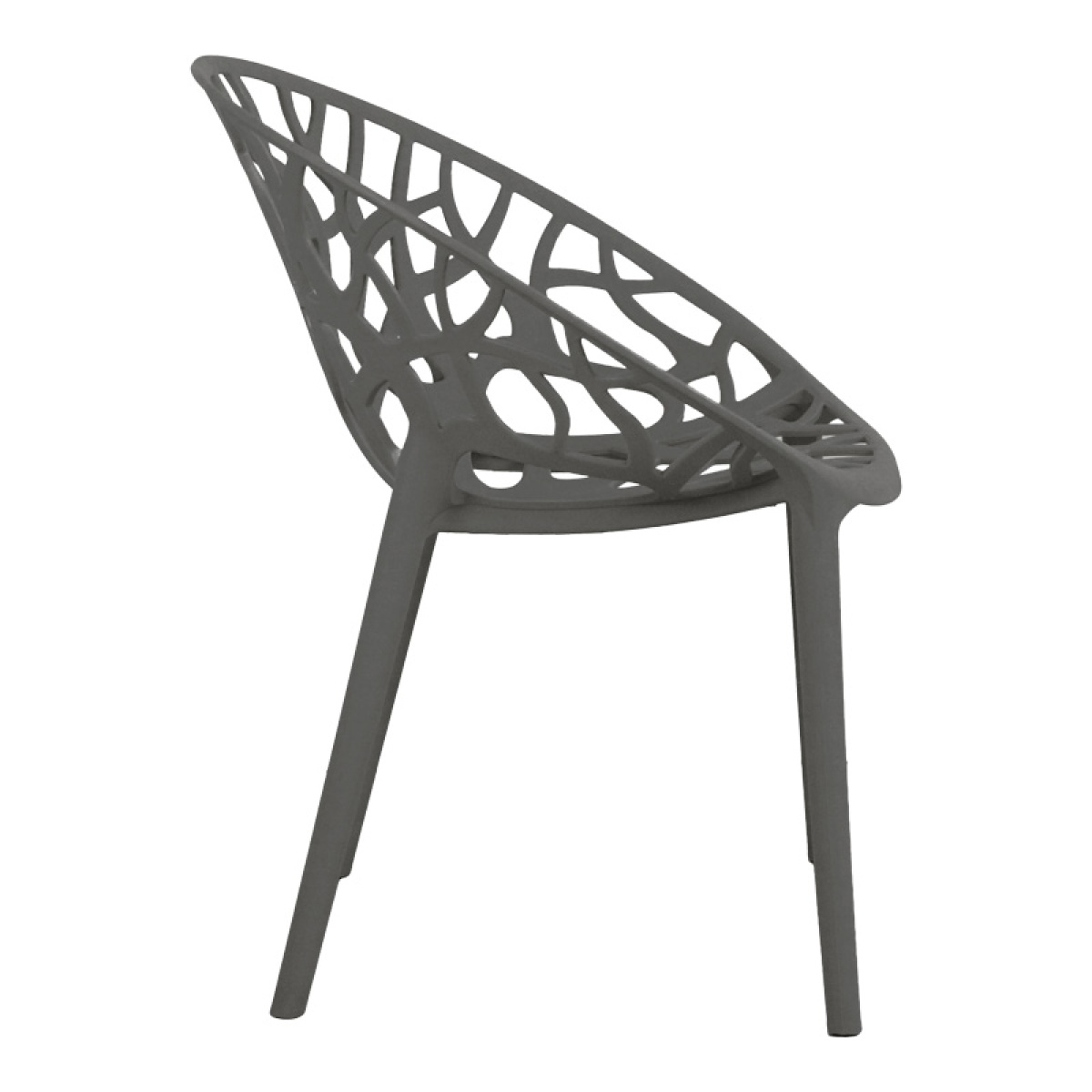 Πολυθρόνα Daren pp σε ανθρακί απόχρωση 59x60x79,5εκ - Image 3