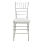 Καρέκλα Tiffany με μαξιλάρι διάφανο pc 38x38.5x88εκ - Image 3