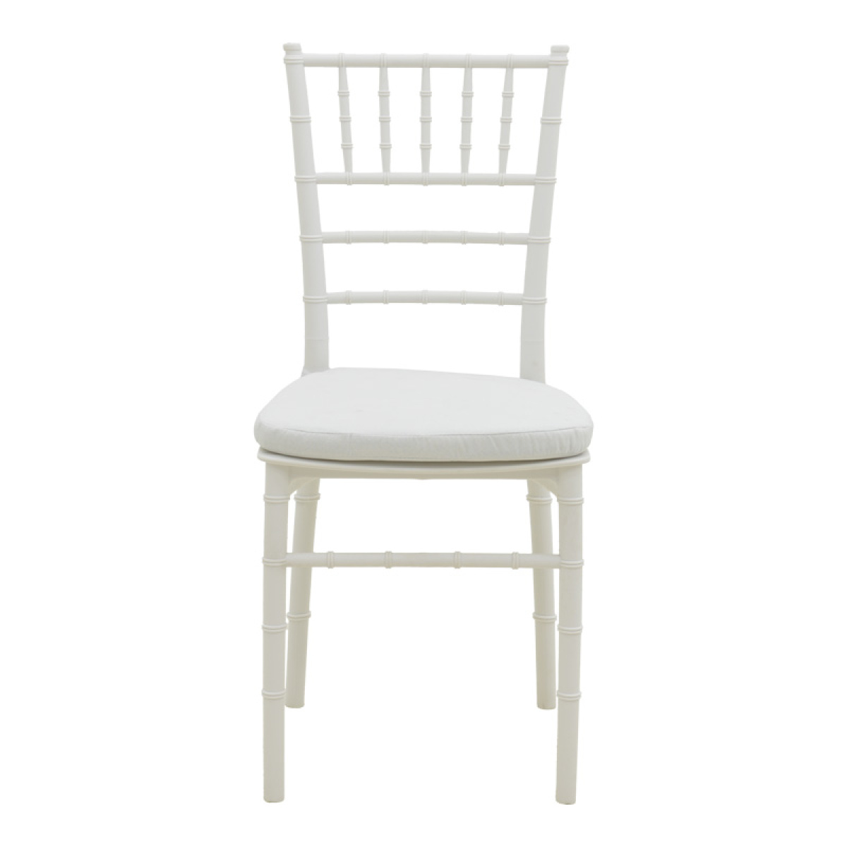Καρέκλα Tiffany με μαξιλάρι pp σε λευκή απόχρωση 40x40x88εκ - Image 3