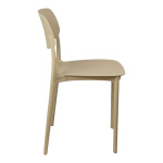 Καρέκλα Berdian στοιβαζόμενη pp σε cappuccino απόχρωση 38x49x79εκ - Image 3