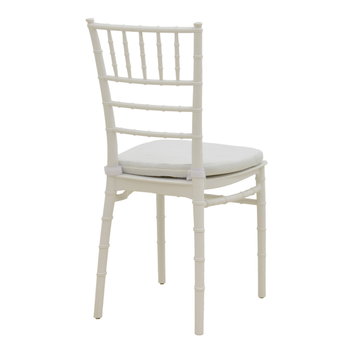Καρέκλα Tiffany I με μαξιλάρι pp σε λευκή απόχρωση 39.5x46.5x87εκ - Image 2