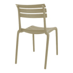 Καρέκλα Almea στοιβαζόμενη pp cappuccino 42.5x55.5x82εκ - Image 2