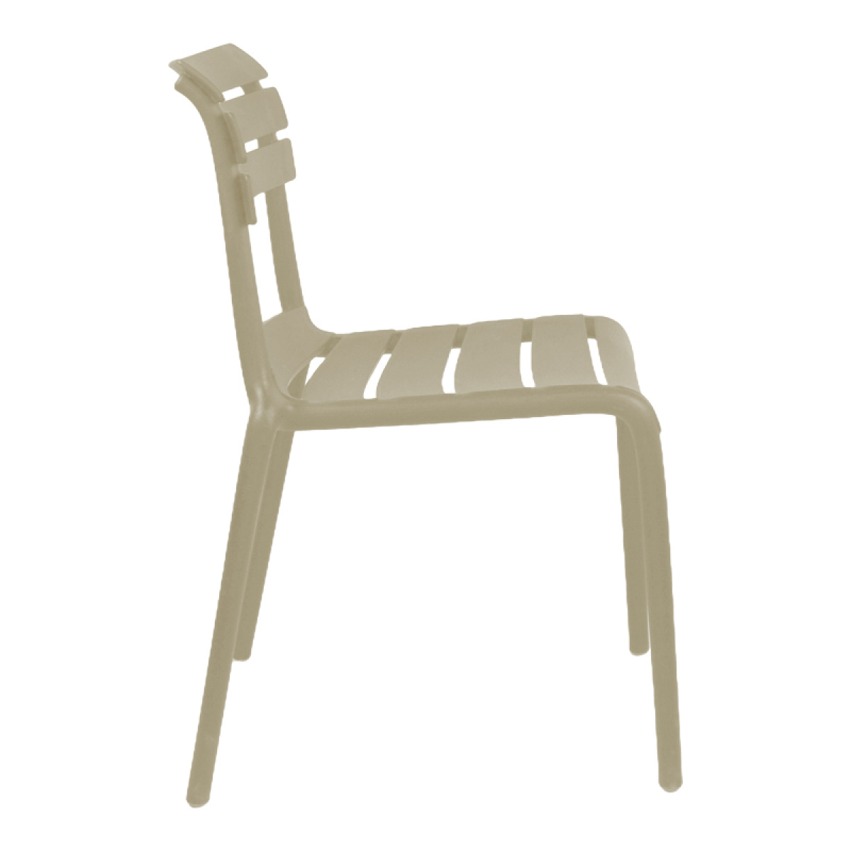 Καρέκλα Almea στοιβαζόμενη pp cappuccino 42.5x55.5x82εκ - Image 3
